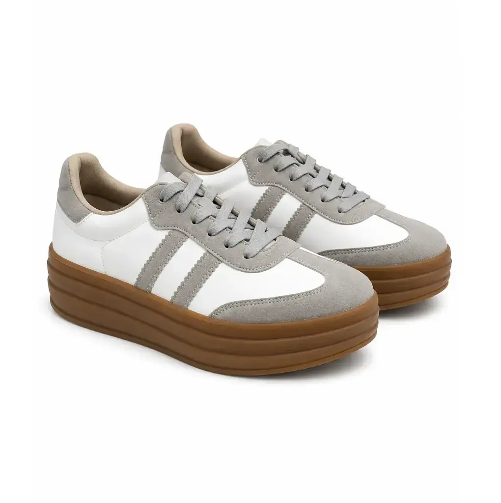 [JCZ2666BL] Tenis Franjas Suela Alta (36, Blanco).webp