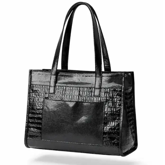[ROB1240NE] Bolso Cuadrado Bolsillos (Negro).webp