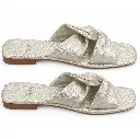 Sandalias metálicas TRIUNFO en estudio.webp