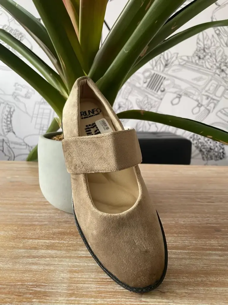 Baleta Velvet Correa Elástica