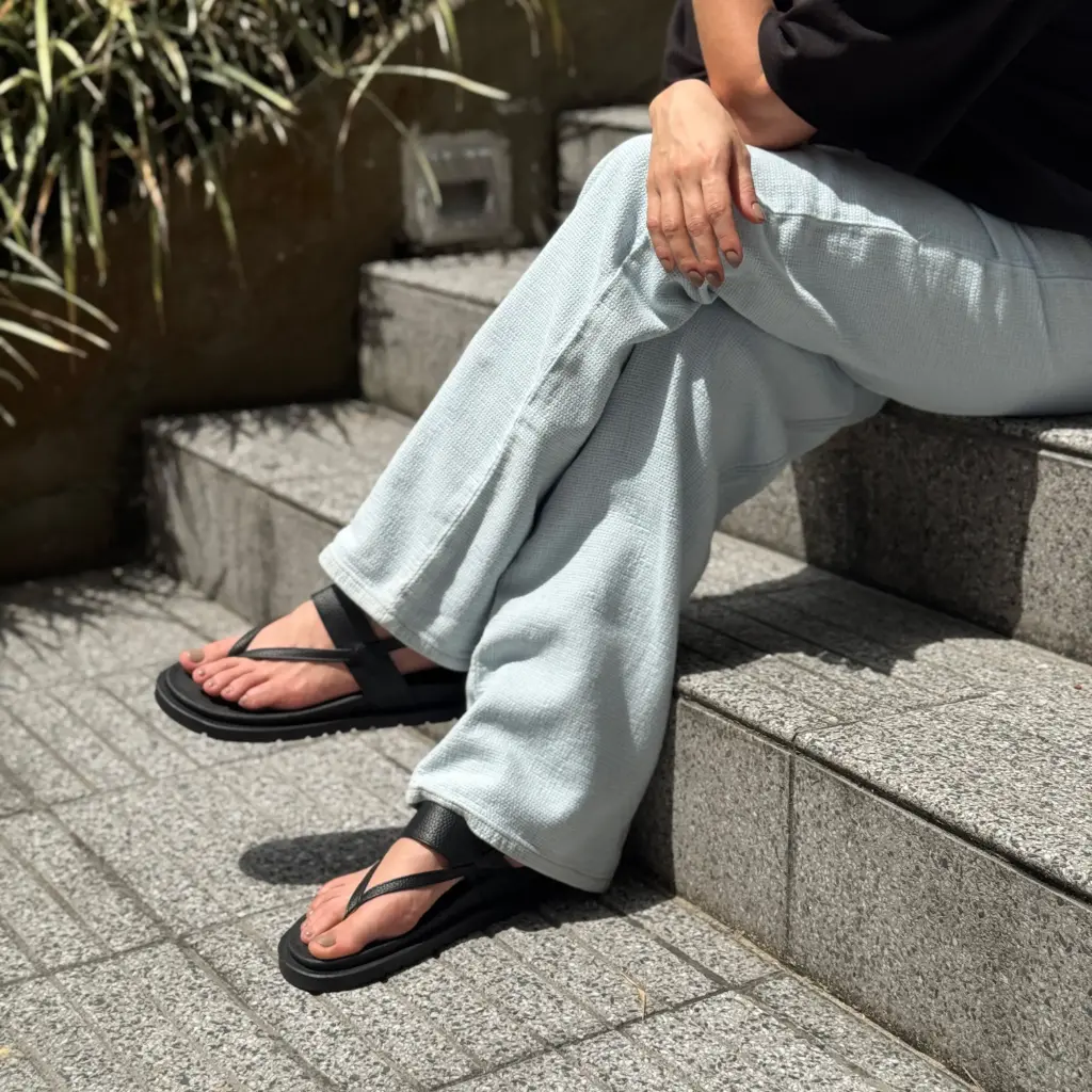 Sandalia Plana Plataforma Externa