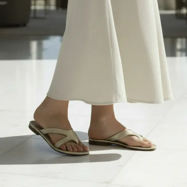 Sandalia Plana V Lateral