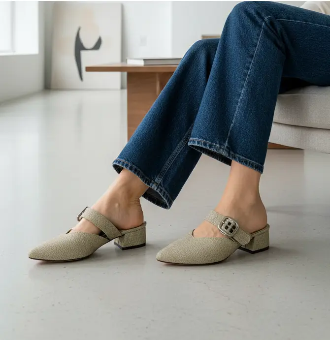 Zueco Tacón Hebilla