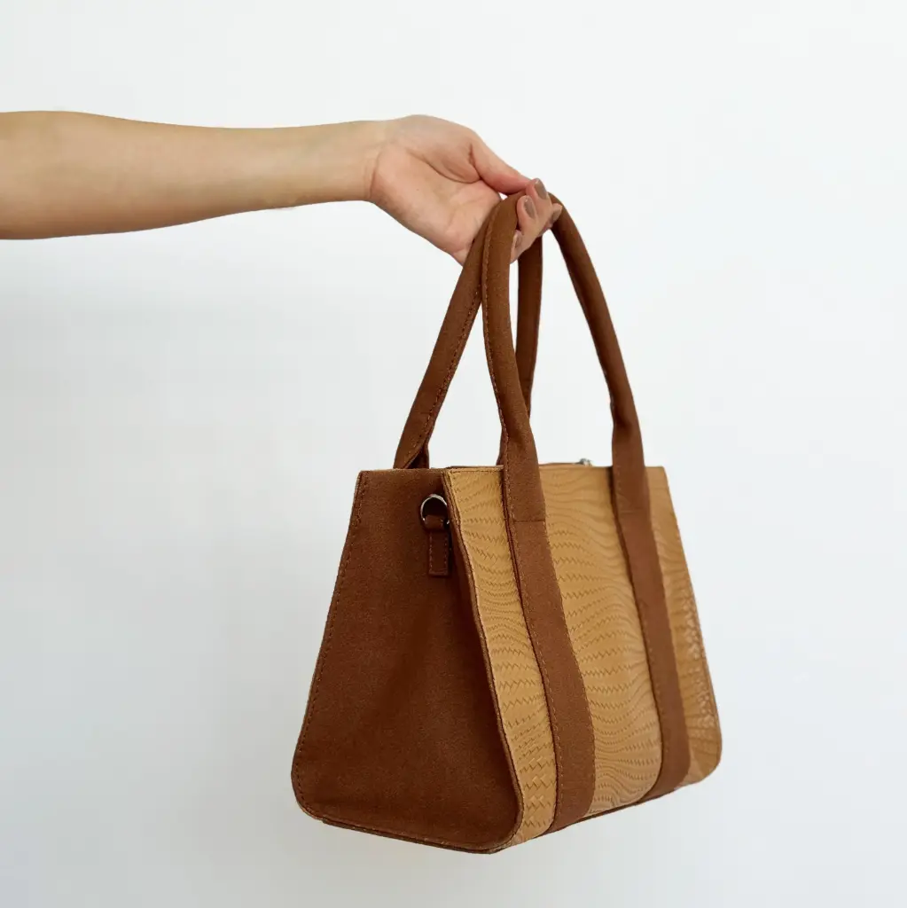 Bolso Baul franjas