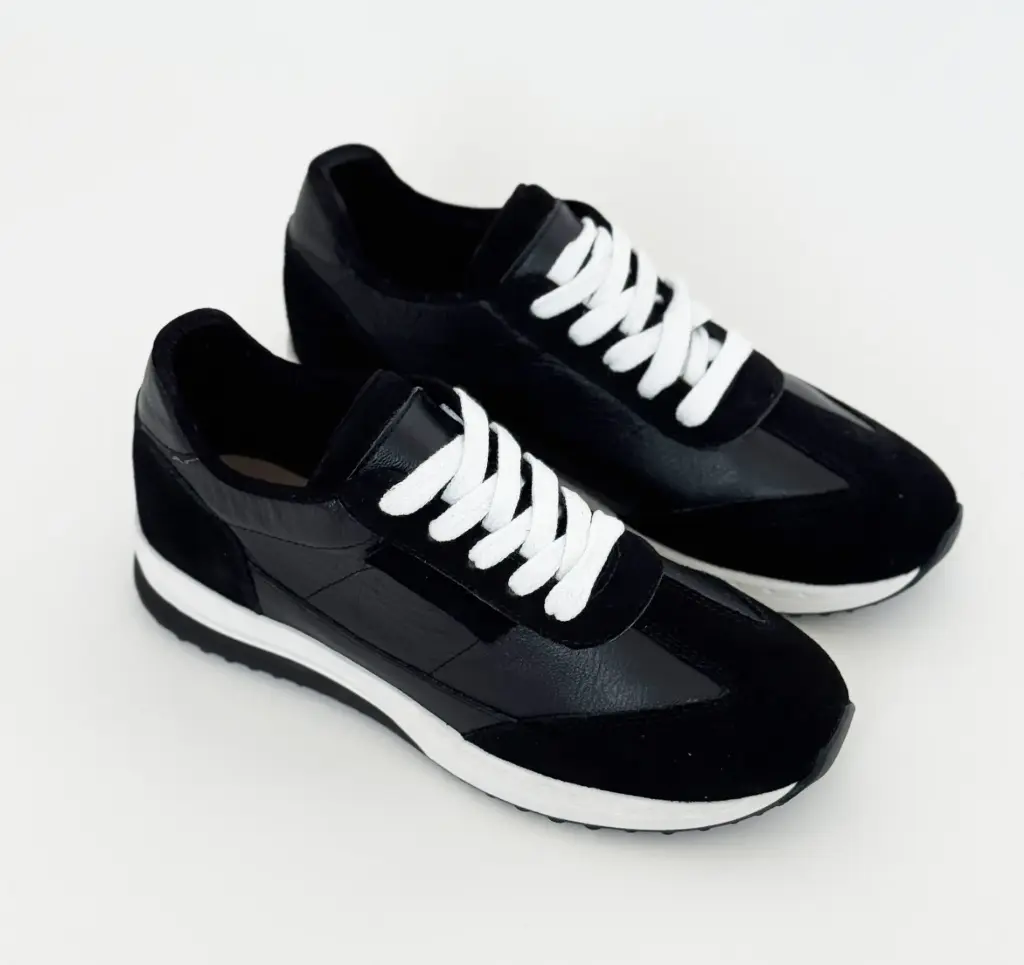 Tenis Cuero Combinado Carnaza 