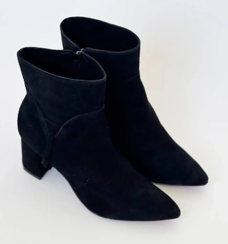 Bota Cuero Combinada Fleco