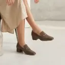 Mocasin Cuero Taches