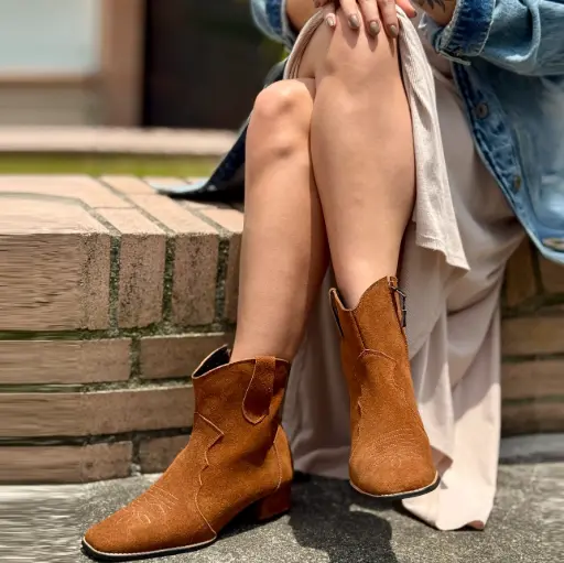 Bota Texana Tacón medio