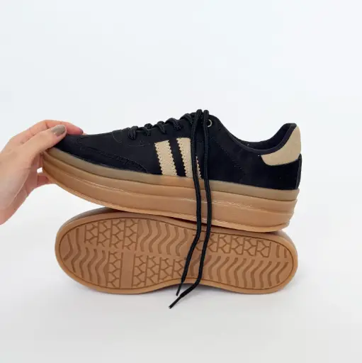 Tenis Franjas Suela Alta