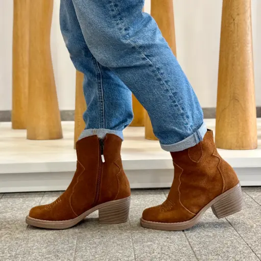 Botin Suela Goma Carnaza