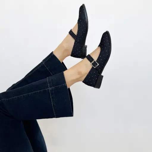 Baleta Correas Semipuntuda