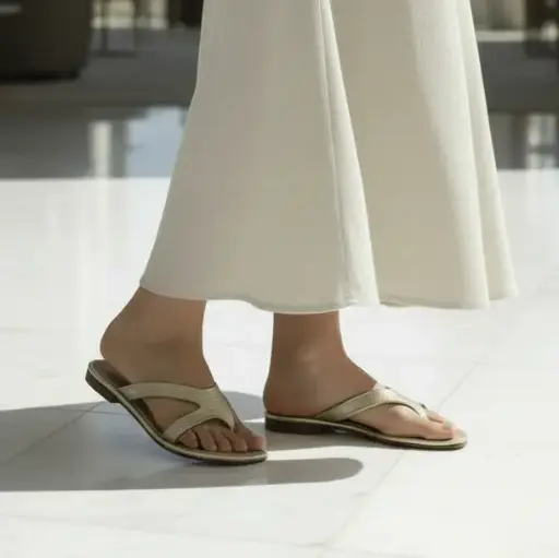 Sandalia Plana V Lateral