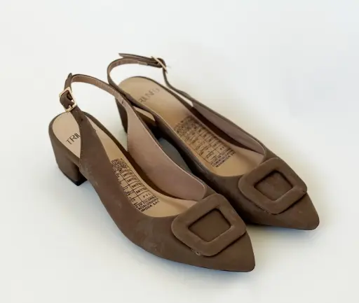 Zapato Destalonado Hebilla Forrrada 